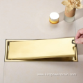 rectangular stainless steel golden floor drain